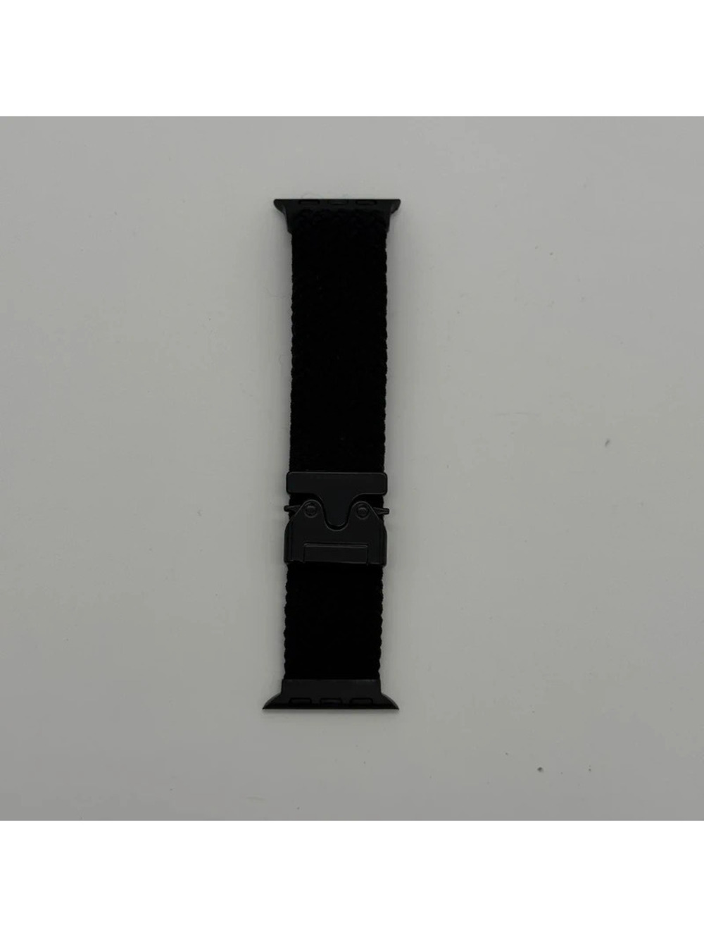 Watch Band Braided Cord Clasp Buckle Black